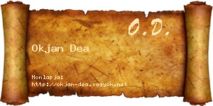 Okjan Dea névjegykártya